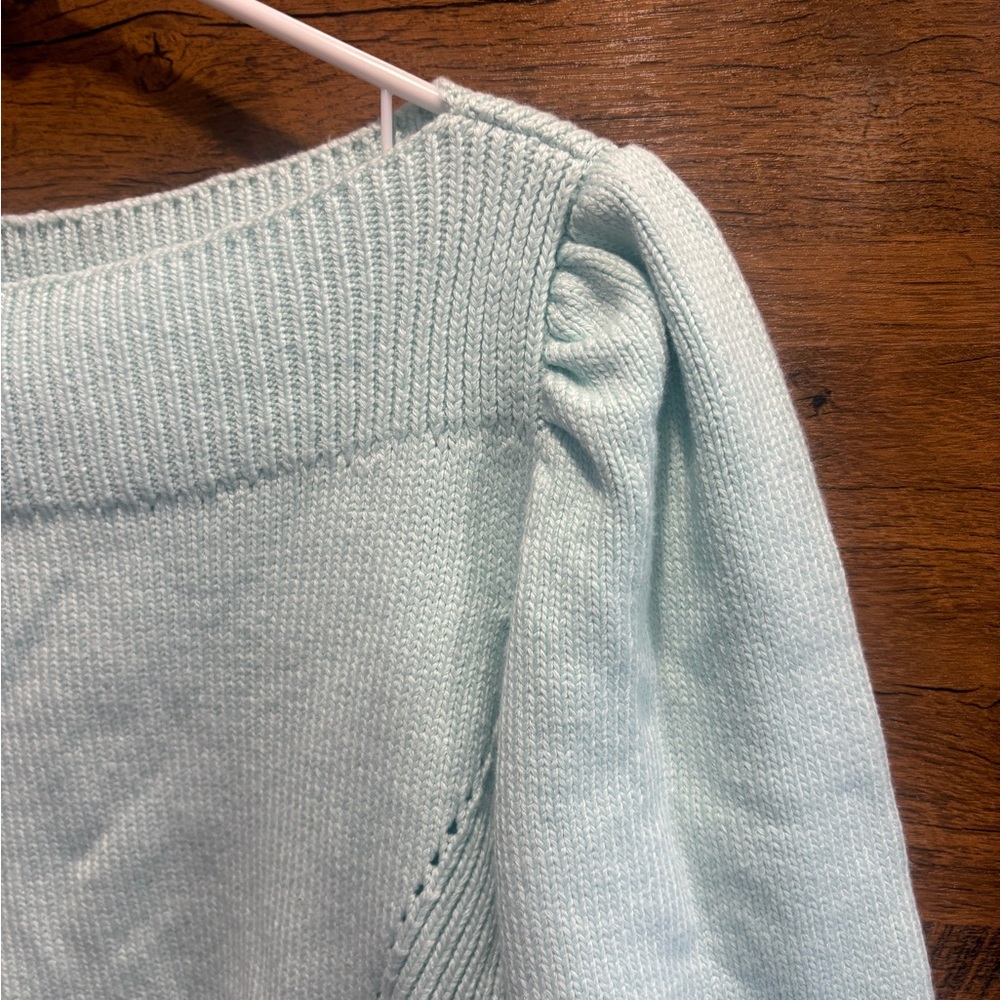 ADEAM Blossom Rib Knit Puff Sleeve Sweater - Picture 3 of 9
